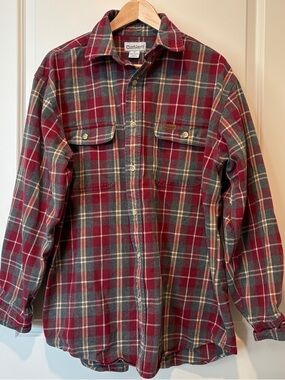 Carhartt flannel button-up 100% cotton L